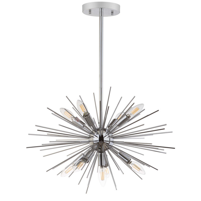 Luminaire suspendu unique à 9 lumières Ailbe