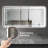 60X28 Inch LED Bathroom Mirror Vanity Mirrors With Front Lights Wall Mounted Anti-Fog Frameless Make Up Mirror With Light 5 Mm Silver Mirror Horizontal