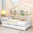 Farranshane Bookcase Storage Bed-199921584-199921599