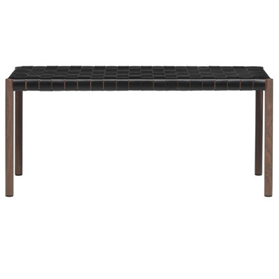 Table d'appoint en cuir 40 po Fritz