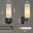 1 - Light 12" Dimmable Modern Armed Wall Sconce With Faux Alabaster Shade-1484670091