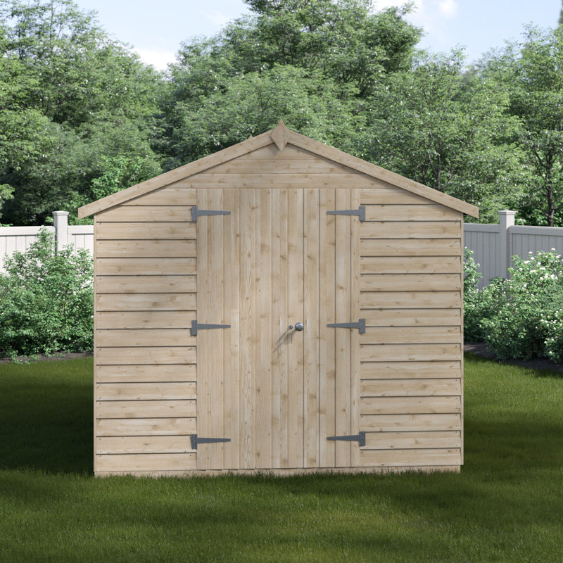 Apex Solid Wood Garden Shed, No