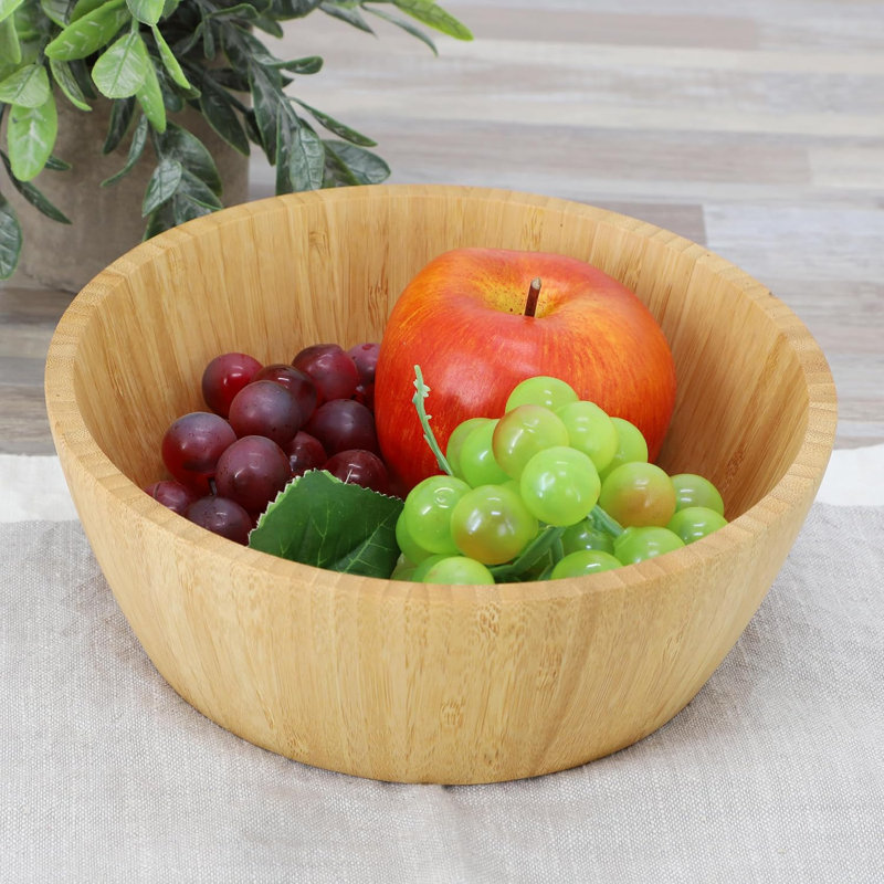 Ensemble de bols à salade 8 pièces en bois de bambou 8 pouces