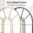 Barreto Arch Window Pane Metal Wall Mirror-1303253091