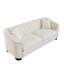 77" Modern Chesterfield Velvet 3-Seater Sofa, Upholstered Tufted Back with Nailhead Trim Arms & 2 Pillows for Living Room, Bedroom, Office-117842168
