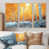 Toile naturelle avec cadre flottant