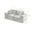 Canapé moderne en nuage de chenille, combinable librement-1281335411