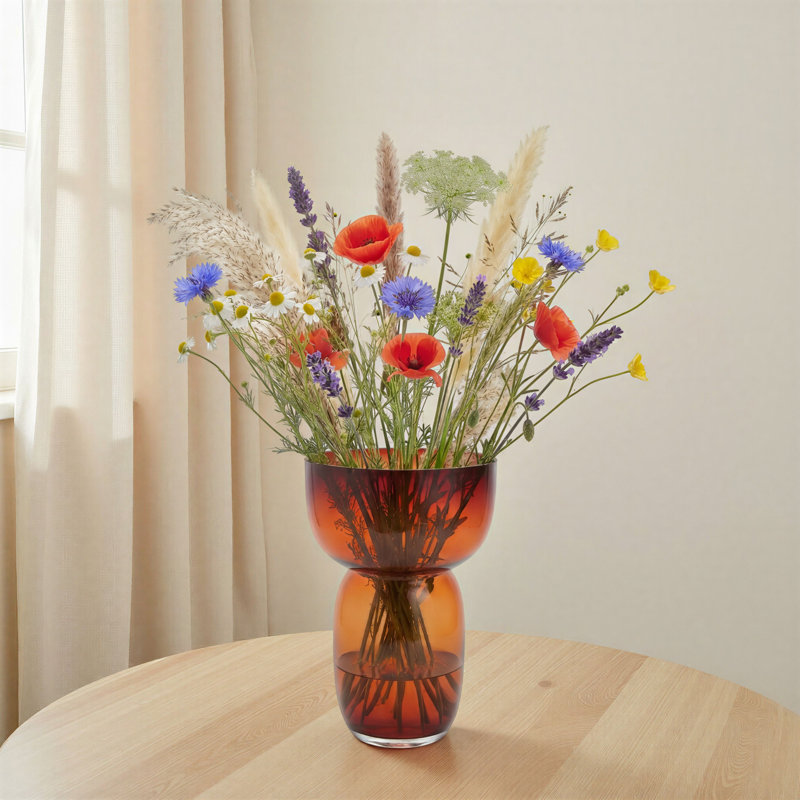 Vase rond en verre