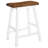 vidaXL Bar Stool Brown and white Solid wood Standard Durable