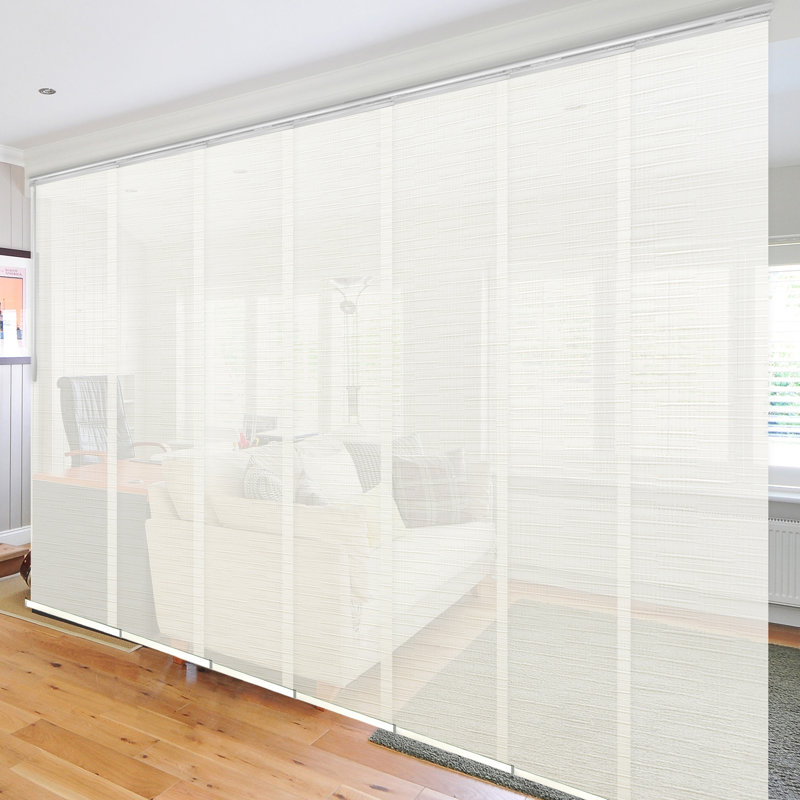 Semi Sheer Vertical Blind, 153"W x 116"L, White