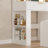 Modern Fluted Makeup Vanity Set with LED Bulb Mirror, Multi Storage Drawers & Matching Upholstered Stool