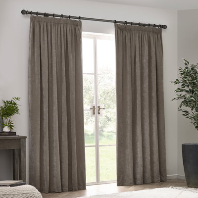 Heavy Chenille Blackout Curtain Panel Pair