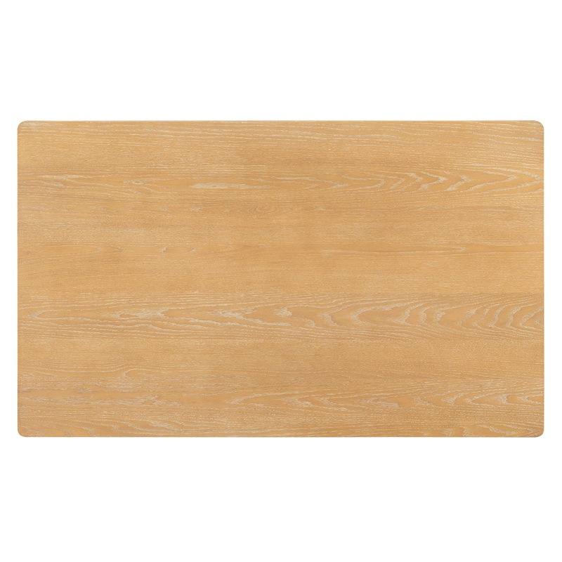 Ensemble de table de salle à manger 7 pièces pour 6 personnes, table de cuisine rectangulaire avec 6 chaises rembourrées, ensemble de salle à manger en grain de bois pour la salle à manger