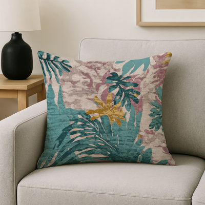 Coussin décoratif intérieur / extérieur bleu Modern Modern