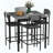 5-Piece Square Bar Table and Stool Set
