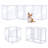 Clear Transparent Dog Playpen, 6 Panels-650914964