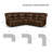 Talley 5 Piece Faux Leather Reclining Sectional with Drop Down Table Seat-129247840