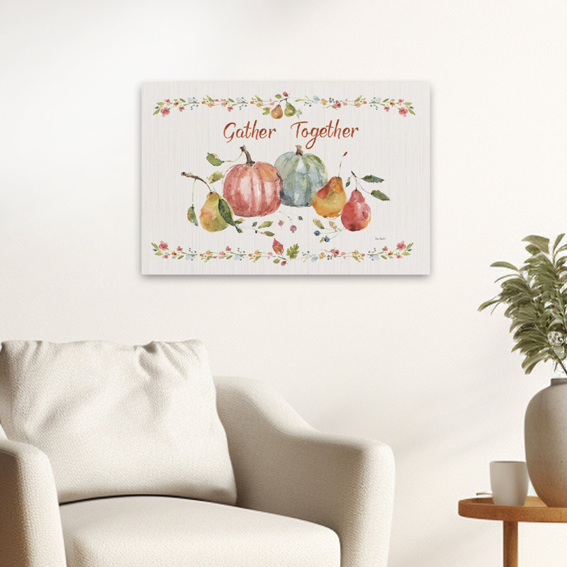 Temps de partager II - art automnal crème d'automne, H 16 po x l 24 po