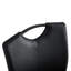 Fauteuil à hauteur de comptoir noir en polyuréthane de 2 places polyvalentes, confortable avec poignée repose-pieds, siège facile à nettoyer et à assembler, poignée apaisante.