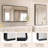 Rectangle Aluminum Framed Vanity Mirror with Tempered Glass-516692460