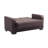 Neubauer 65 in. Vegan Leather 2-Seater 3-in-1 Sleeper Loveseat Sofa Bed with Storage-1605569693