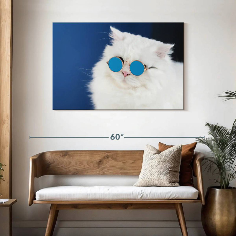 Brampt Cat Glasses, 30" H x 45" W