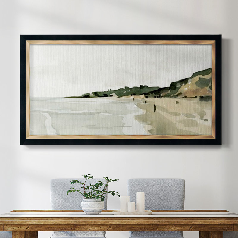 Beachside Walk III - Reproduction de photo sur toile simple, H 25 po x l 45 po x P 1 po