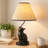 Upward-Looking Cat Table Lamp