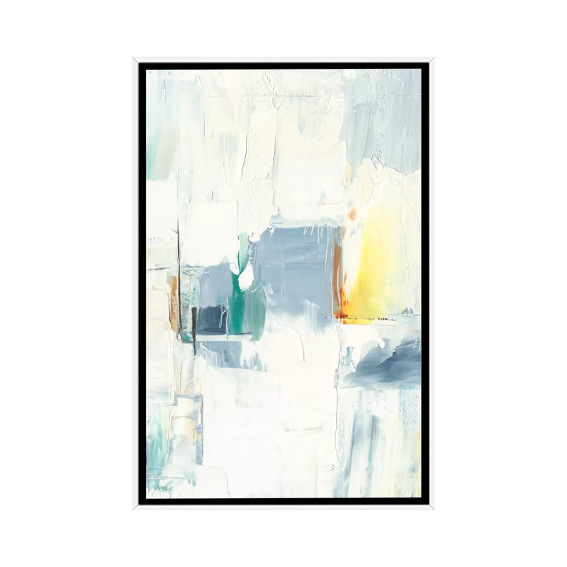 «Rainy City I» par Ethan Harper - reproduction d'art, H 26 po x l 18 po x 1,5 po, Toile blanche encadrée, Pas de tapis