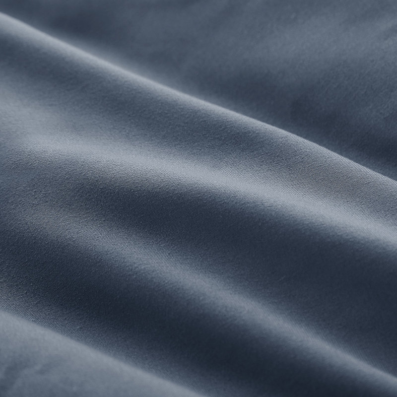 Camden Chambray Print Microfiber Comforter Set With Bed Sheets, Navy, Queen Comforter + 6 Additional Pieces