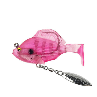 artificial bait Three Generations Of Jumping Fish Hollow Lead Soft Bait Hanging Bottom Rotating Sequins T-tail Lead Soft Fish Bait