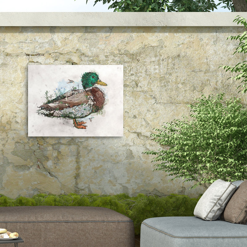 Toile pour l'extérieur Barrett Biggers Mallard Duck, H 24 po x l 32 po