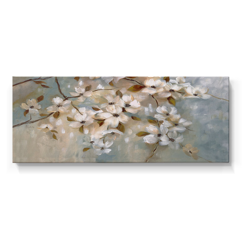 «Blossoms of May», toile tendue avec châssis, prête à être accrochée, H 16 po x l 40 po