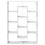 Aunyae 143cm H x 102cm W Book Cabinet Bookcase-1041255801