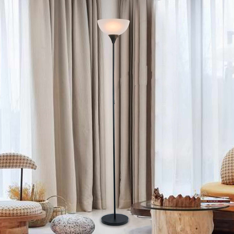 Ankoma 72" Torchiere Floor Lamp, Black