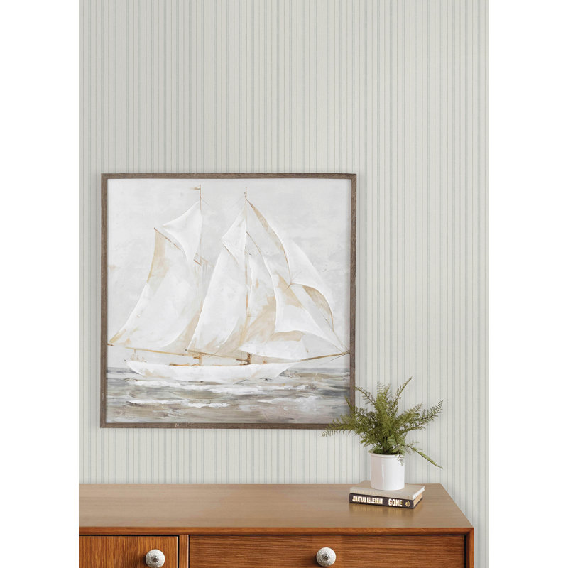 Papier peint Harville, Aqua Blue