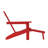 Avayla Commercial All-Weather Adirondack Chair with Pullout Ottoman & Cupholder-185743479
