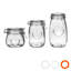 Nicola Spring - Heart Glass Storage Jars - 3 Sizes - Clear Seal