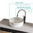 Integrated White Ceramic Basin, Drain NOT Included