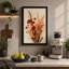 Red Study Botanical - Wrapped Canvas-1360694092-1360694098