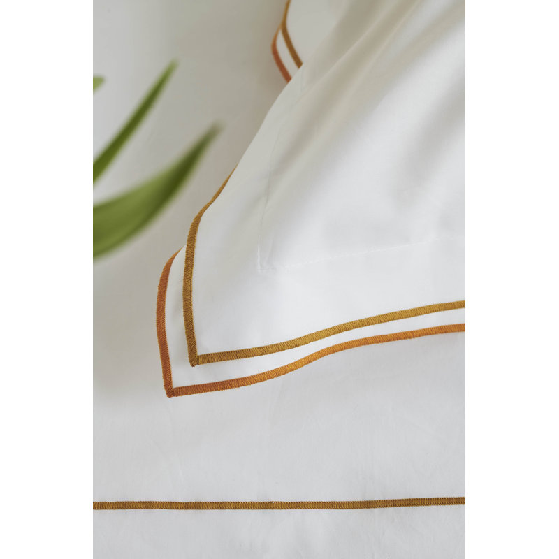Designers Guild Astor Saffron Yellow 400 Thread Count Bedset, King Size Bed (230 x 220 cm)