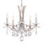 Vesca 5 Light 23in x 20in Chandelier in Ferro Black with Clear Heritage Handcut Crystals-273674626-273674632