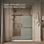 Elate Sliding Shower Door, 70-1/2-In H X 56-1/4 - 59-5/8-In W, With 1/4-In Thick Crystal Clear Glass-1254418681