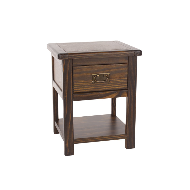 Felda 45cm W Solid Wood Bedside Table