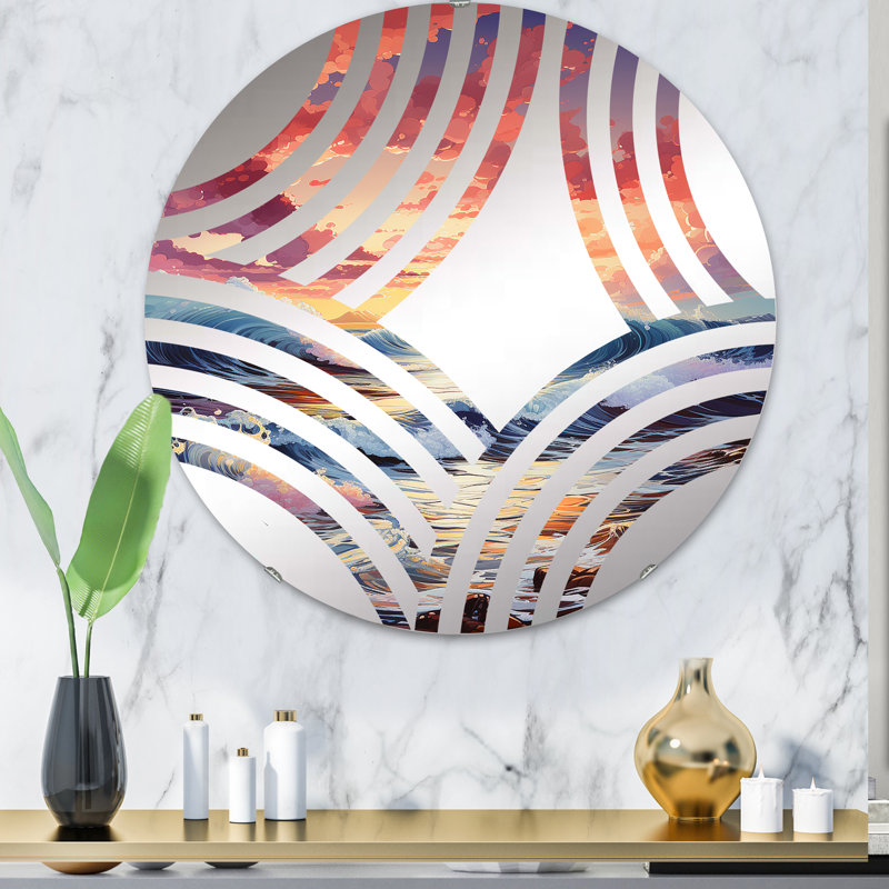 Miroir mural rond, 31,4 po x 31,4 po