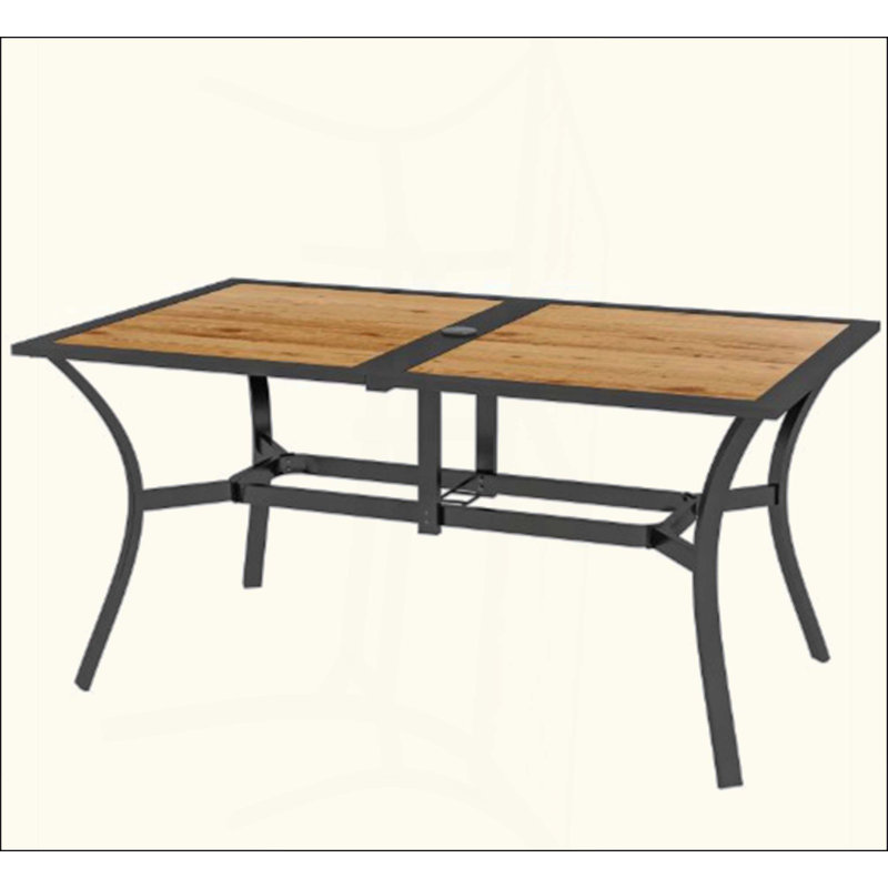 Table de salle à manger rectangulaire en faux bois Stable