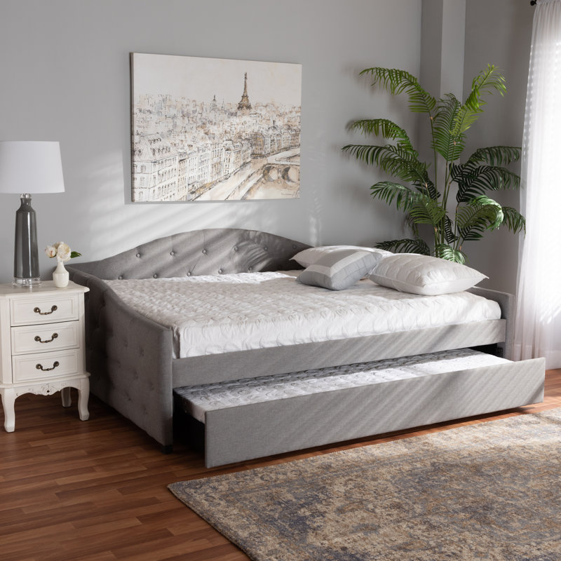 Kylan Upholstered Daybed, Queen, Gray