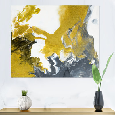 Vert et gris univers de marbre - peinture sur toile