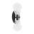 Bancroft 2-Light Wall Sconce in Matte Black-951410442