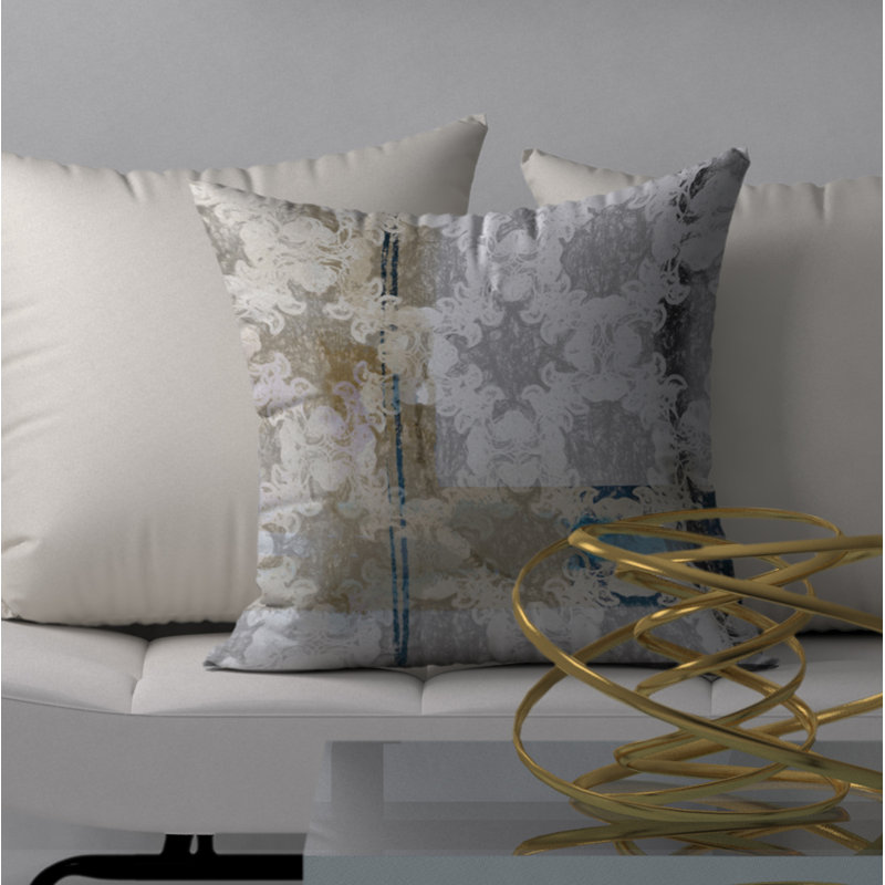 Geometric Reversible Throw Pillow, 24" x 24"